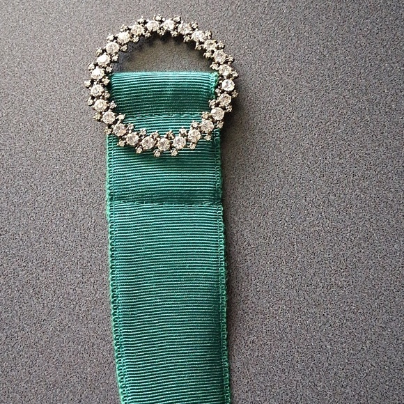 New J.Crew M/L Green Rhinestone Belt Adjustable main image 8